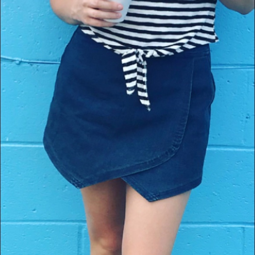 Denim Envelope Skort
